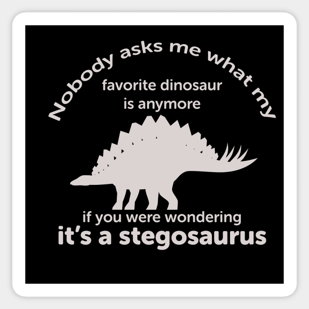 Stegosaurus grown up favorite dinosaur Sticker by LovableDuck